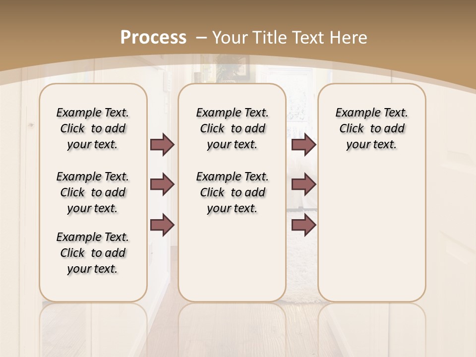 Door Green Area PowerPoint Template