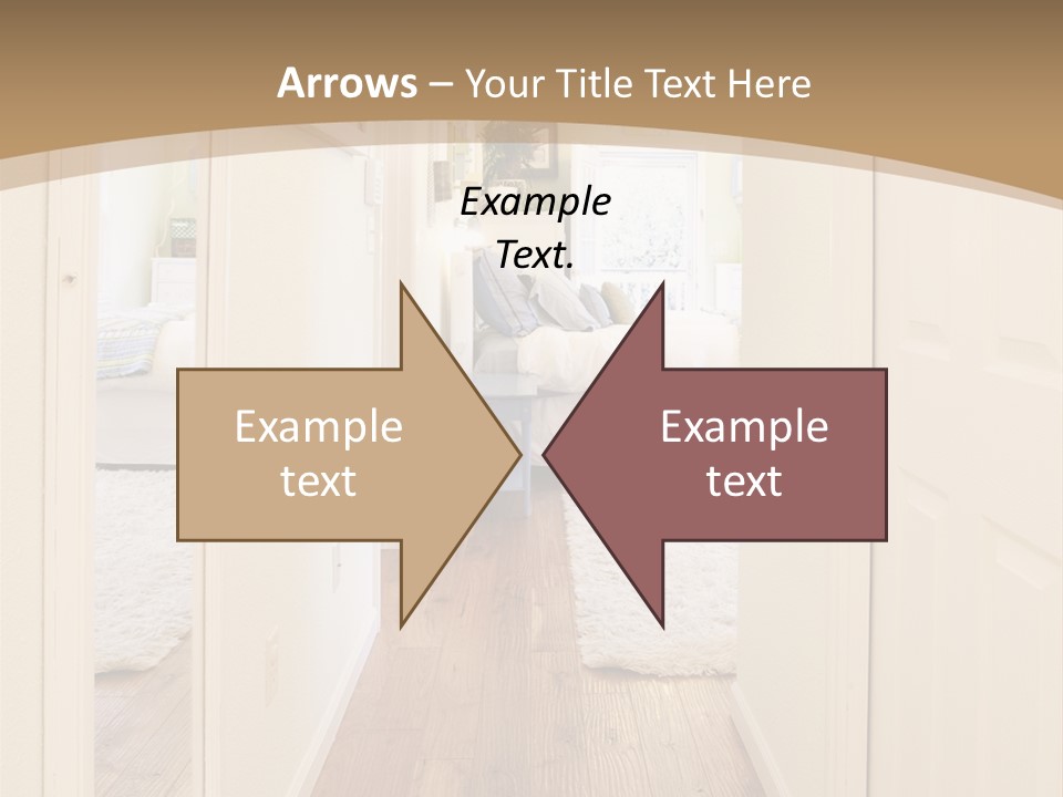 Door Green Area PowerPoint Template