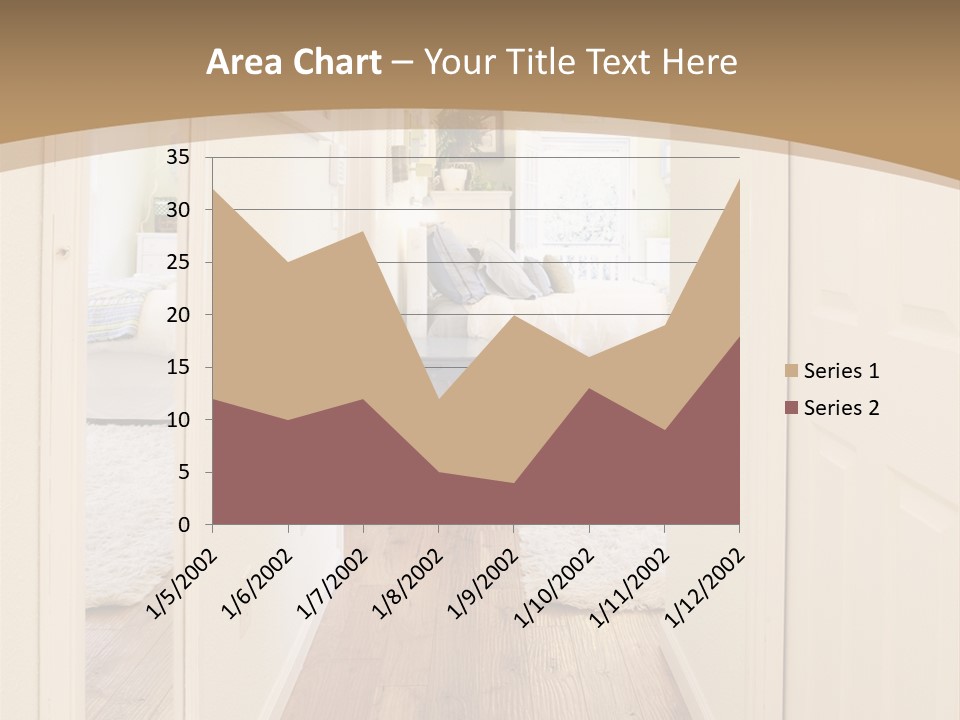 Door Green Area PowerPoint Template