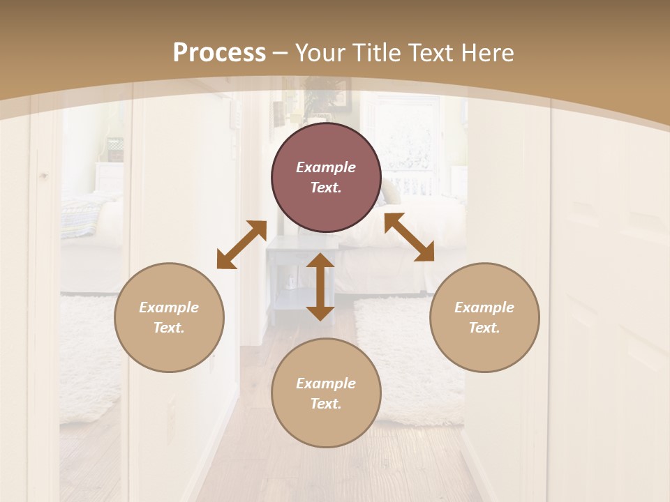 Door Green Area PowerPoint Template