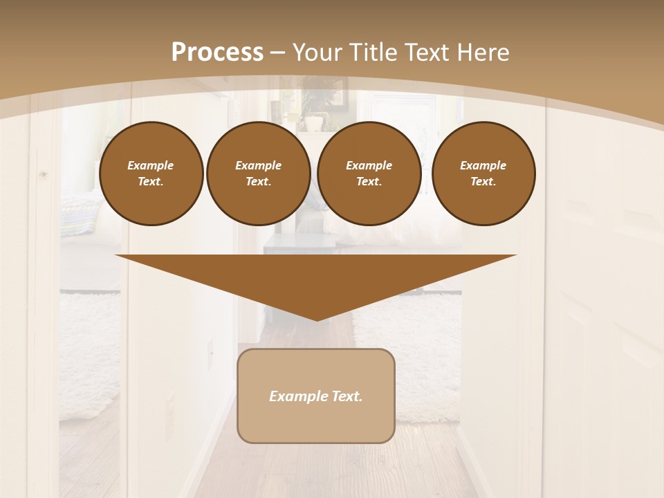 Door Green Area PowerPoint Template