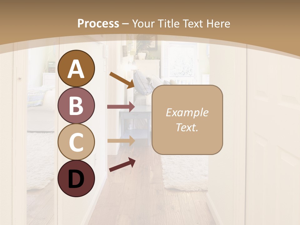 Door Green Area PowerPoint Template