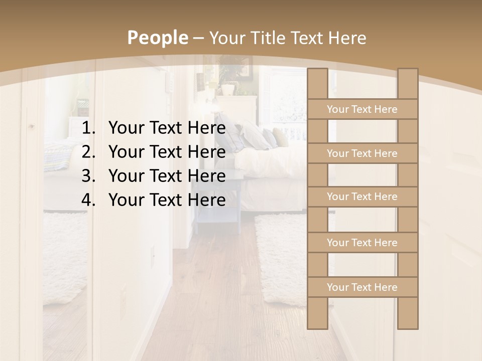 Door Green Area PowerPoint Template