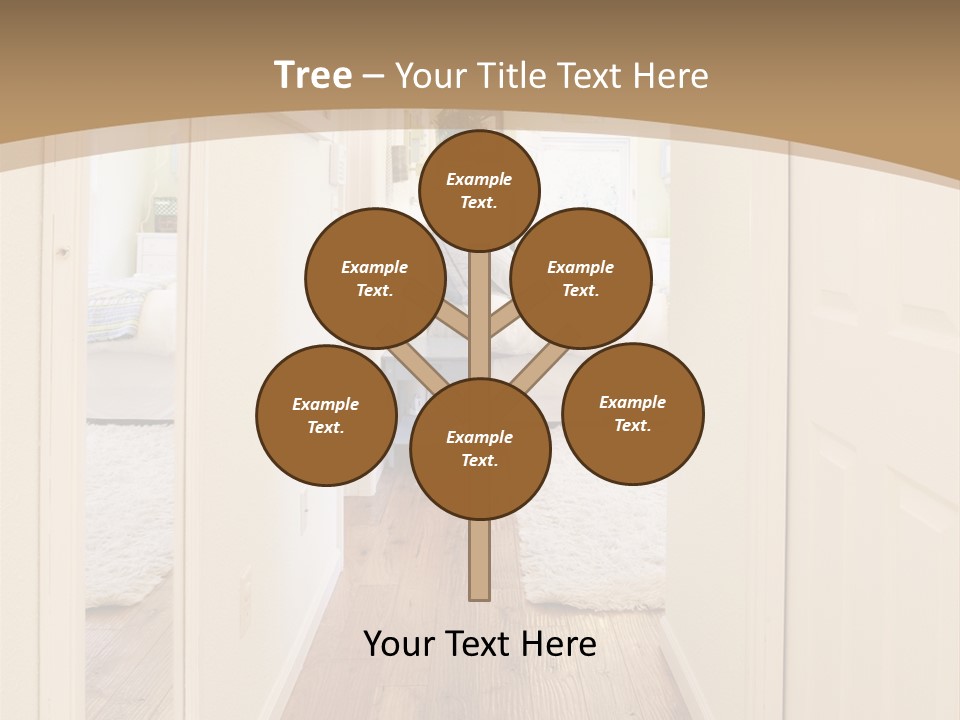 Door Green Area PowerPoint Template