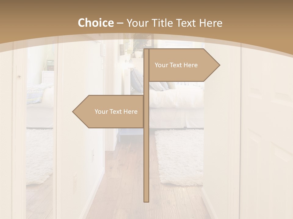 Door Green Area PowerPoint Template