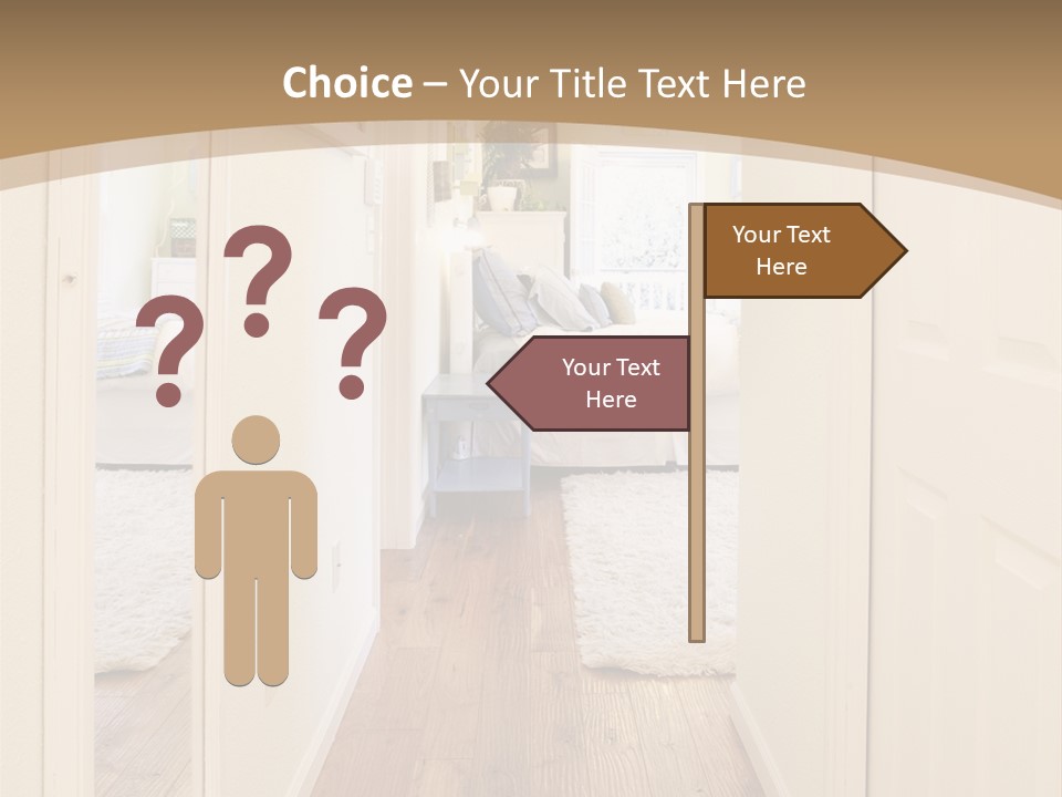 Door Green Area PowerPoint Template