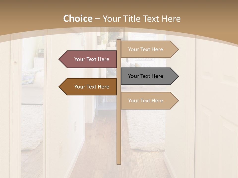 Door Green Area PowerPoint Template