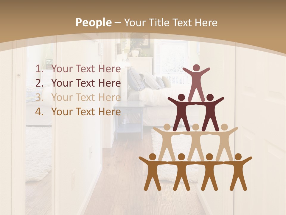 Door Green Area PowerPoint Template