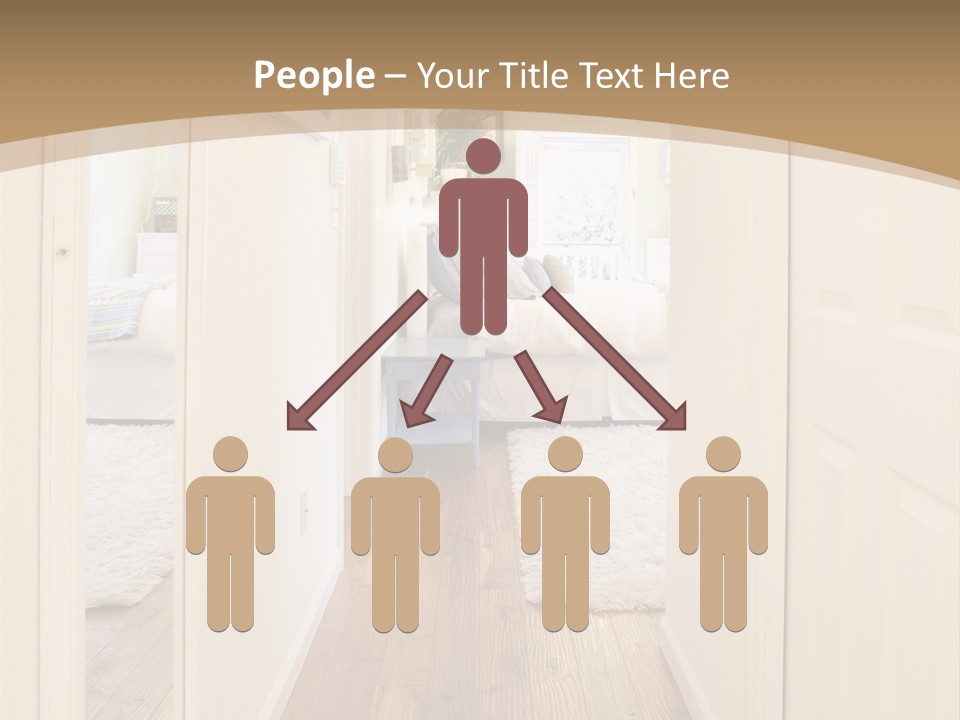 Door Green Area PowerPoint Template