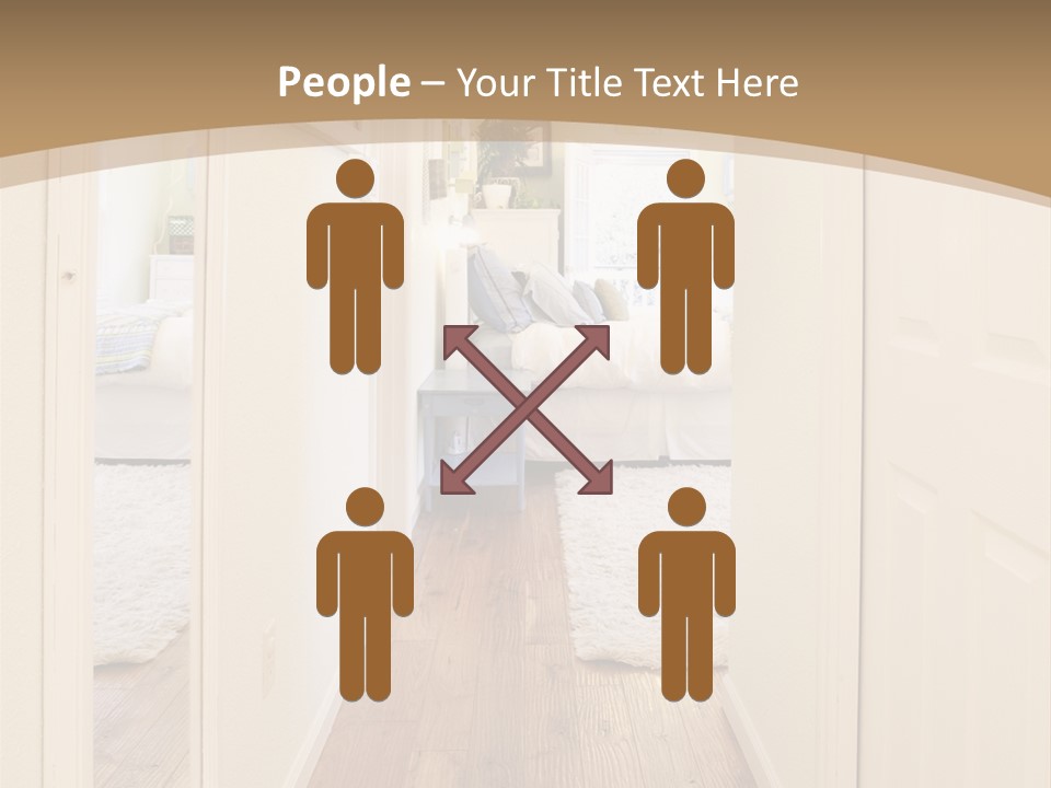 Door Green Area PowerPoint Template