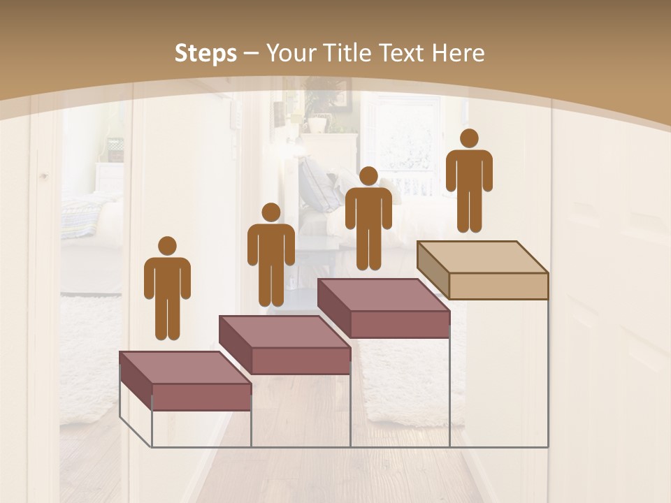 Door Green Area PowerPoint Template