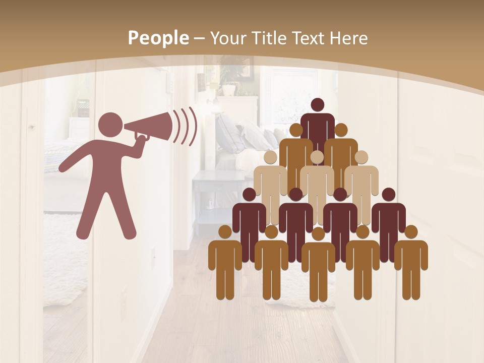 Door Green Area PowerPoint Template
