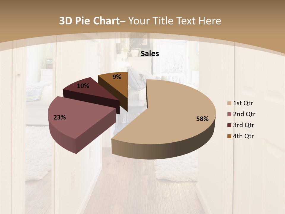 Door Green Area PowerPoint Template