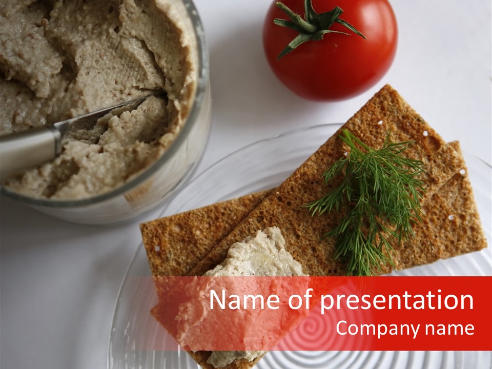 Organic Appetizer Tomato PowerPoint Template