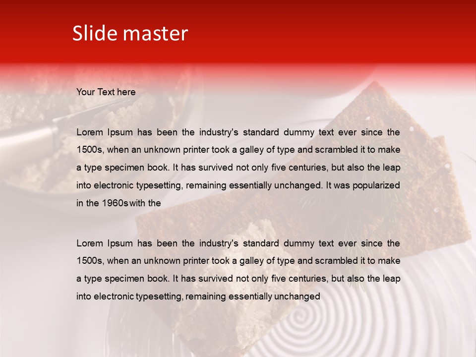 Organic Appetizer Tomato PowerPoint Template