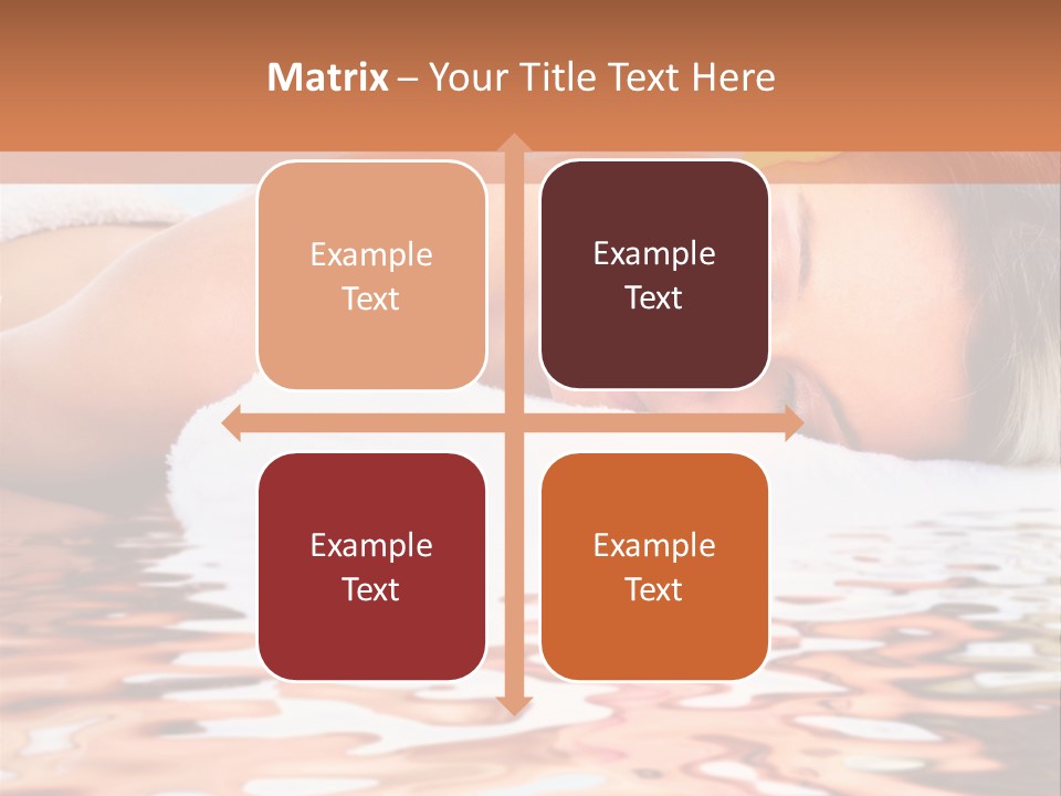 A Woman Laying Down In The Water With A Yellow Flower On Her Head PowerPoint Template