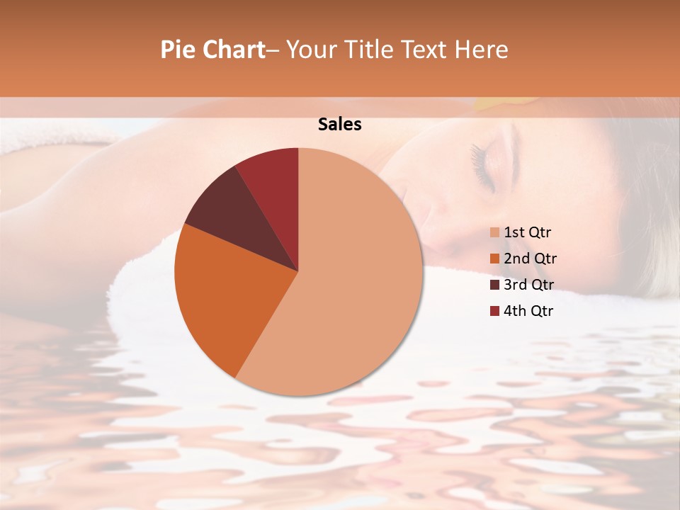 A Woman Laying Down In The Water With A Yellow Flower On Her Head PowerPoint Template