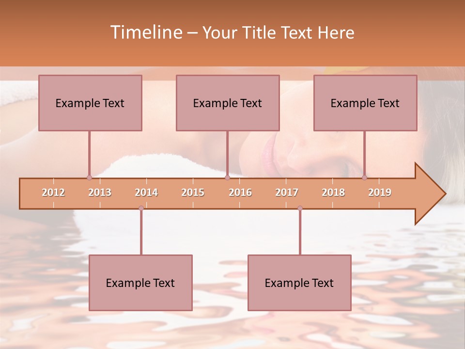 A Woman Laying Down In The Water With A Yellow Flower On Her Head PowerPoint Template