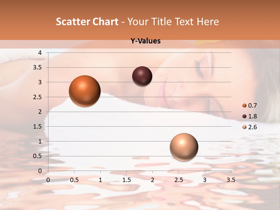 A Woman Laying Down In The Water With A Yellow Flower On Her Head PowerPoint Template