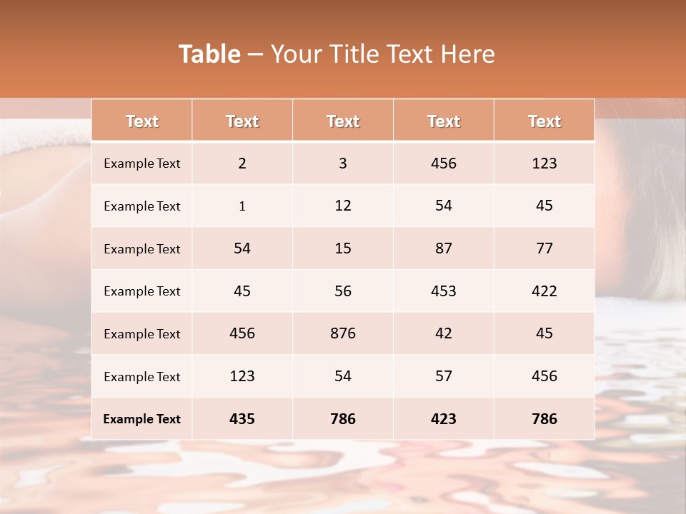 A Woman Laying Down In The Water With A Yellow Flower On Her Head PowerPoint Template