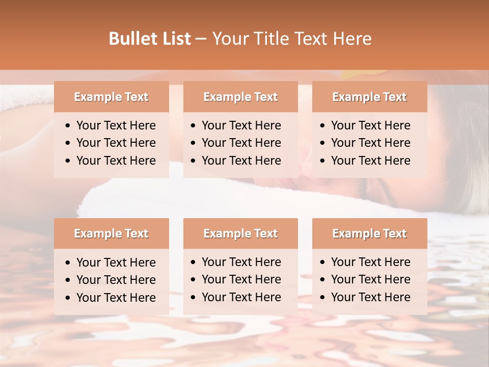 A Woman Laying Down In The Water With A Yellow Flower On Her Head PowerPoint Template