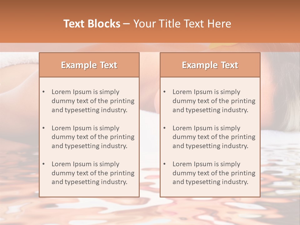 A Woman Laying Down In The Water With A Yellow Flower On Her Head PowerPoint Template