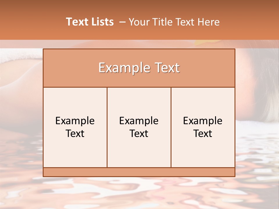 A Woman Laying Down In The Water With A Yellow Flower On Her Head PowerPoint Template