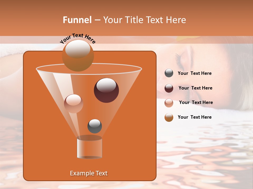 A Woman Laying Down In The Water With A Yellow Flower On Her Head PowerPoint Template