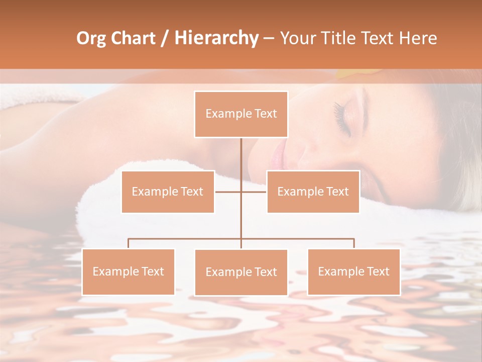 A Woman Laying Down In The Water With A Yellow Flower On Her Head PowerPoint Template