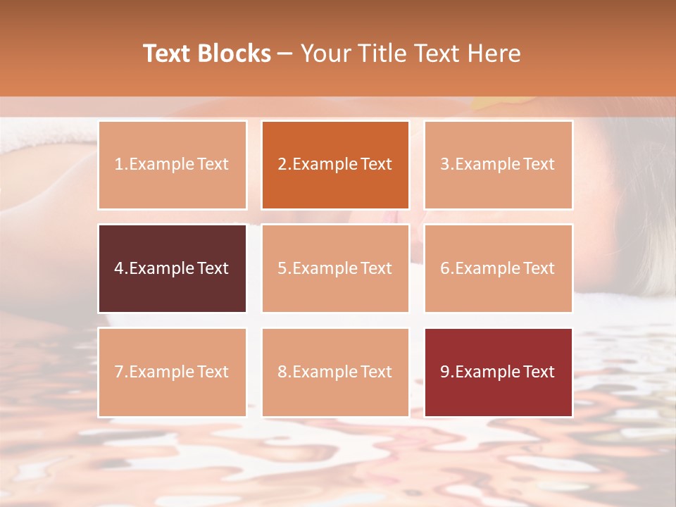 A Woman Laying Down In The Water With A Yellow Flower On Her Head PowerPoint Template