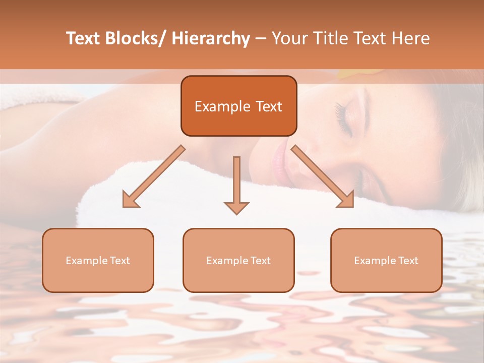 A Woman Laying Down In The Water With A Yellow Flower On Her Head PowerPoint Template