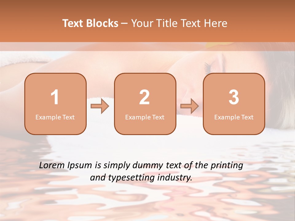 A Woman Laying Down In The Water With A Yellow Flower On Her Head PowerPoint Template