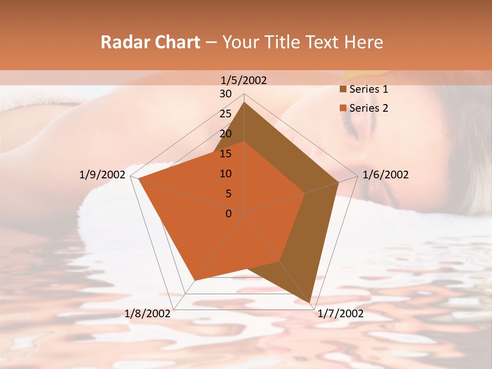 A Woman Laying Down In The Water With A Yellow Flower On Her Head PowerPoint Template