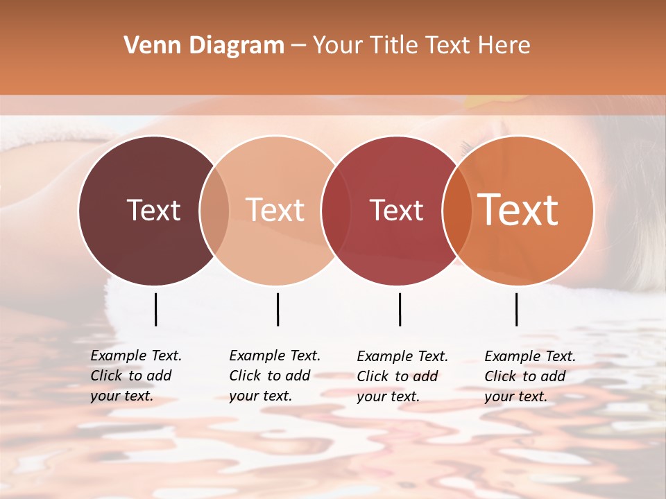 A Woman Laying Down In The Water With A Yellow Flower On Her Head PowerPoint Template