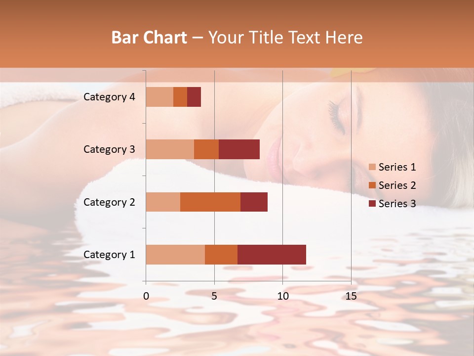 A Woman Laying Down In The Water With A Yellow Flower On Her Head PowerPoint Template