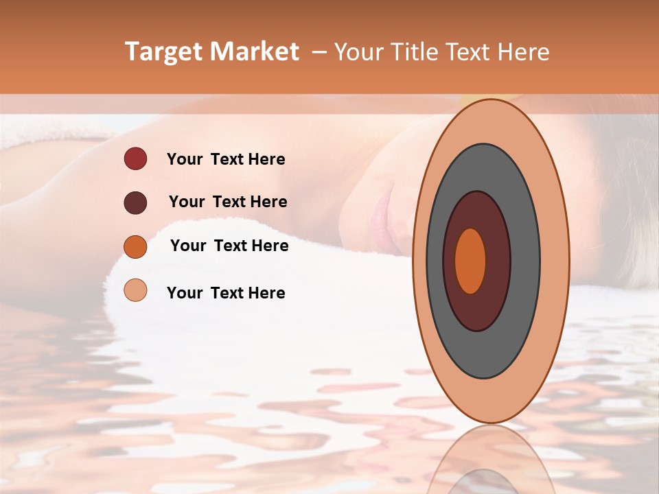 A Woman Laying Down In The Water With A Yellow Flower On Her Head PowerPoint Template