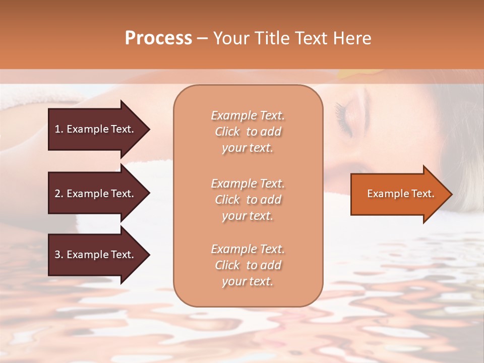A Woman Laying Down In The Water With A Yellow Flower On Her Head PowerPoint Template