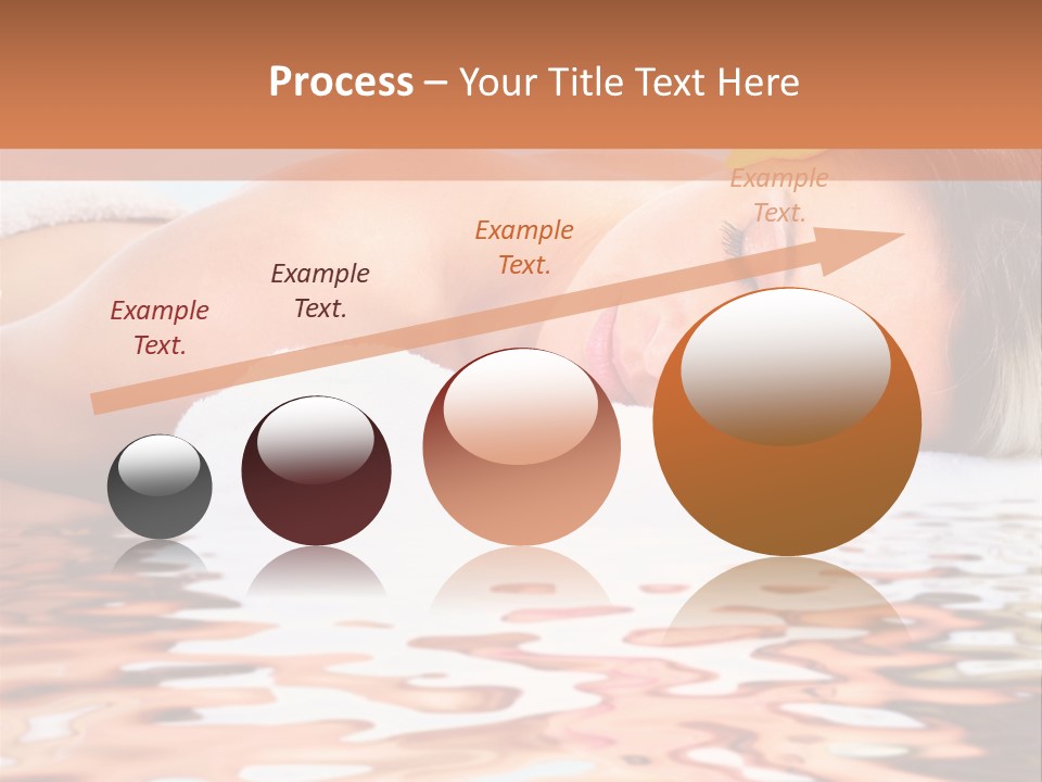 A Woman Laying Down In The Water With A Yellow Flower On Her Head PowerPoint Template