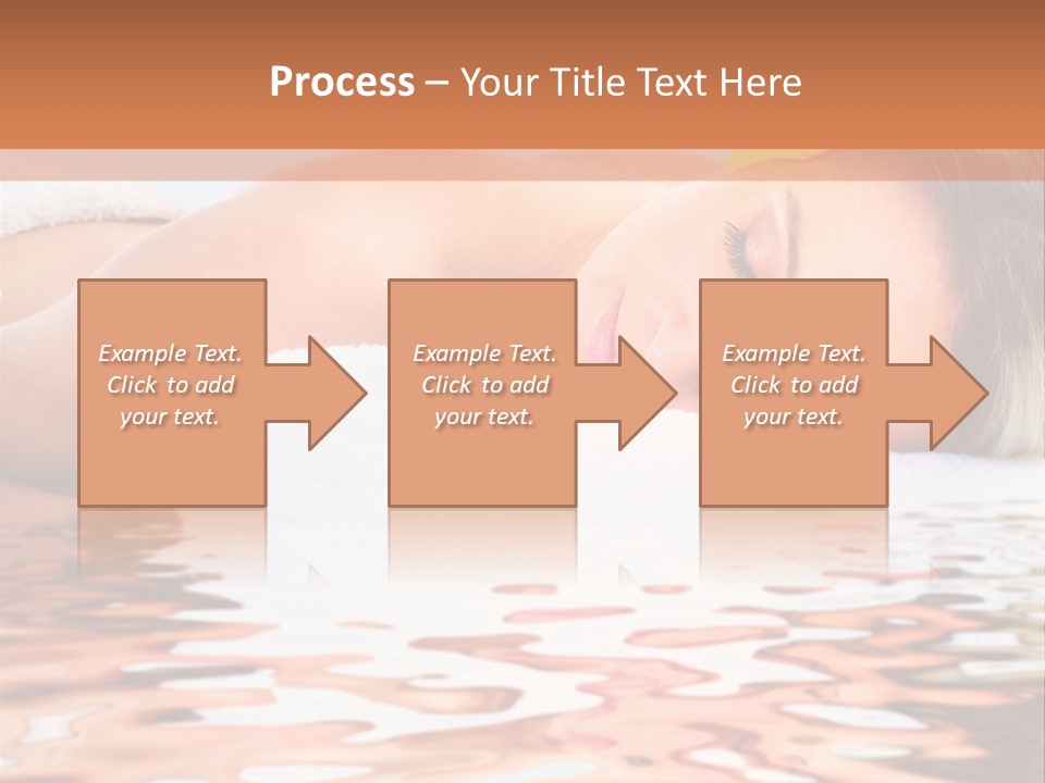 A Woman Laying Down In The Water With A Yellow Flower On Her Head PowerPoint Template