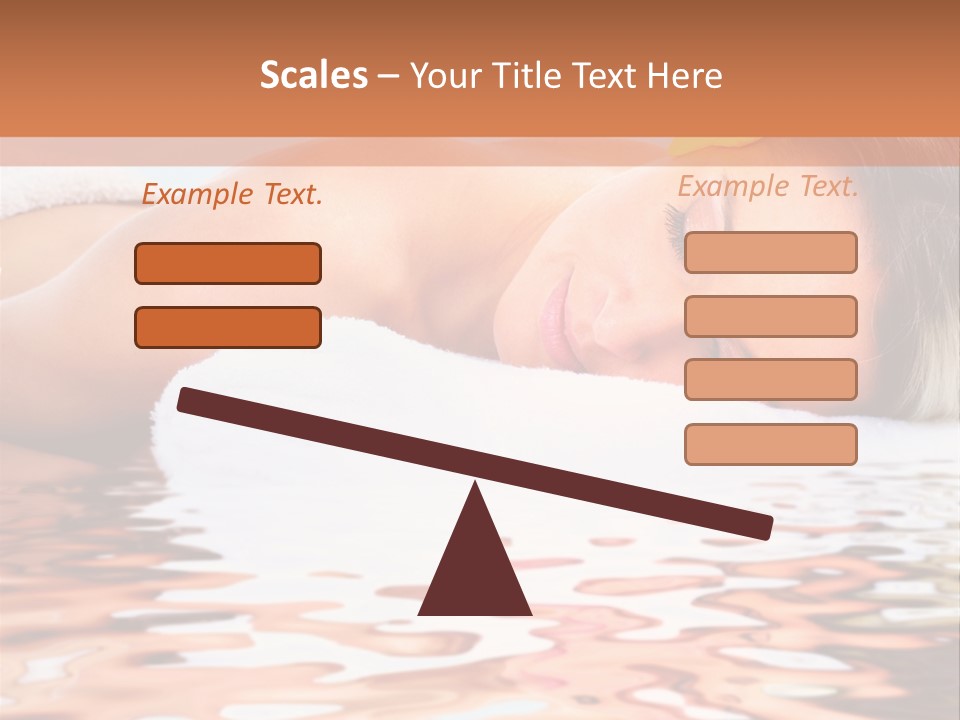 A Woman Laying Down In The Water With A Yellow Flower On Her Head PowerPoint Template