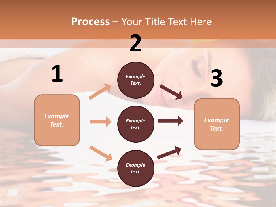 A Woman Laying Down In The Water With A Yellow Flower On Her Head PowerPoint Template