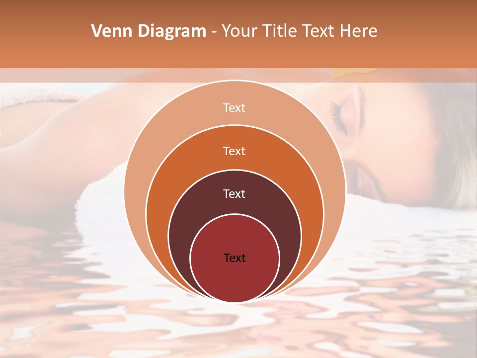 A Woman Laying Down In The Water With A Yellow Flower On Her Head PowerPoint Template