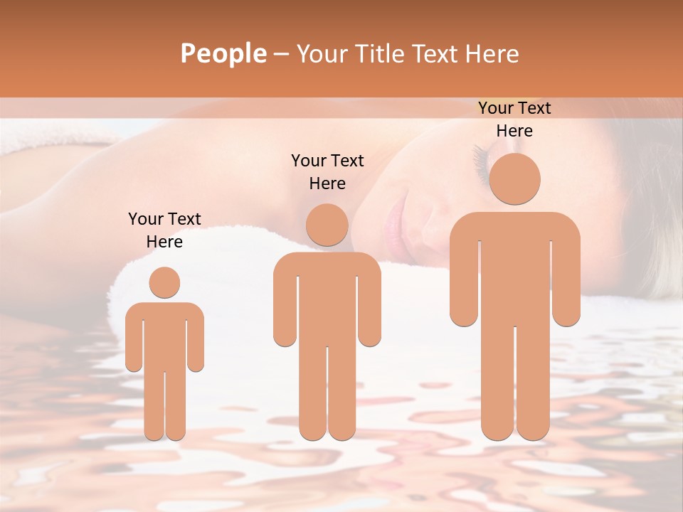 A Woman Laying Down In The Water With A Yellow Flower On Her Head PowerPoint Template