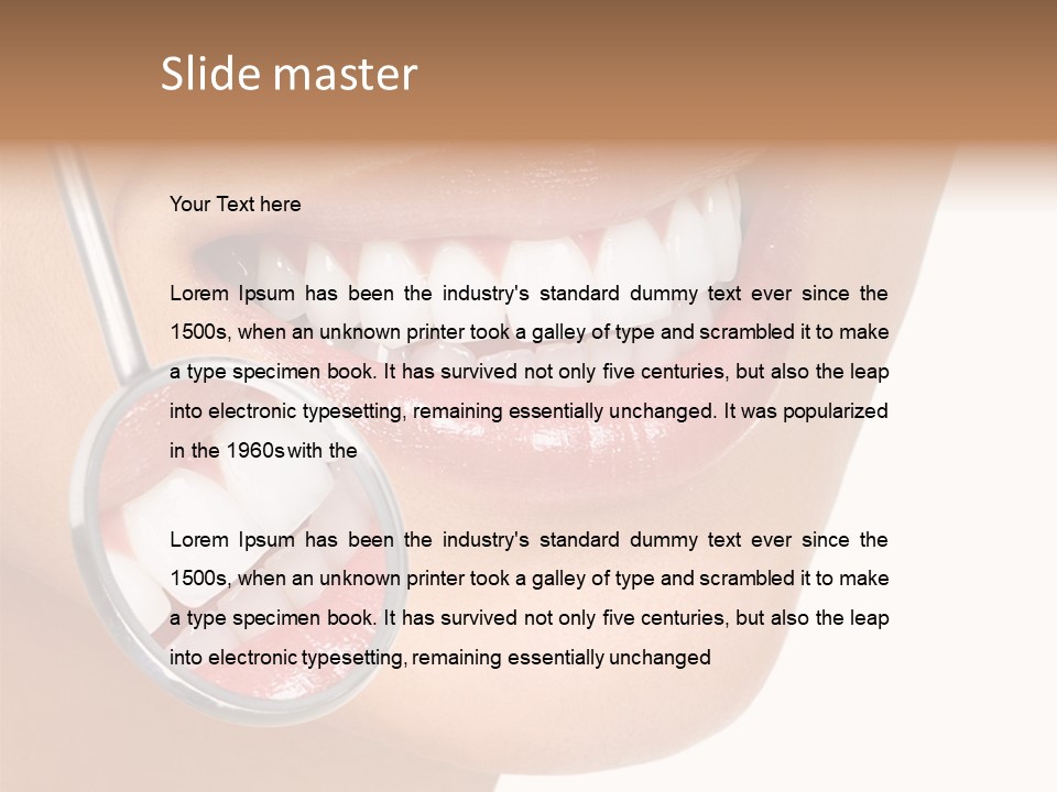 Girl Dental Care PowerPoint Template