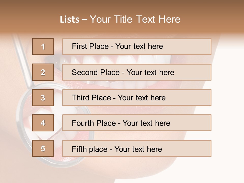 Girl Dental Care PowerPoint Template