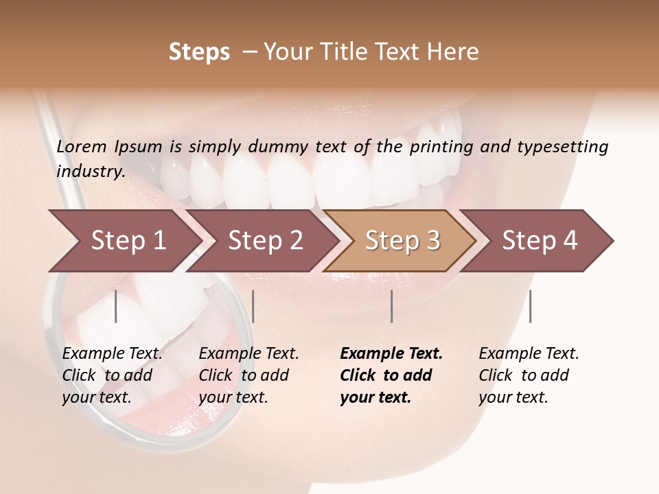 Girl Dental Care PowerPoint Template