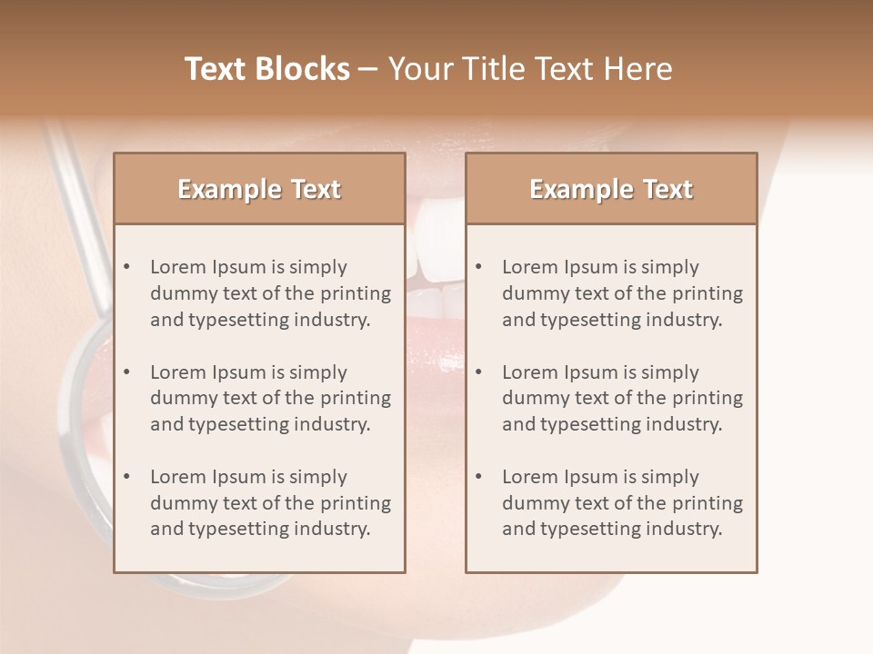 Girl Dental Care PowerPoint Template