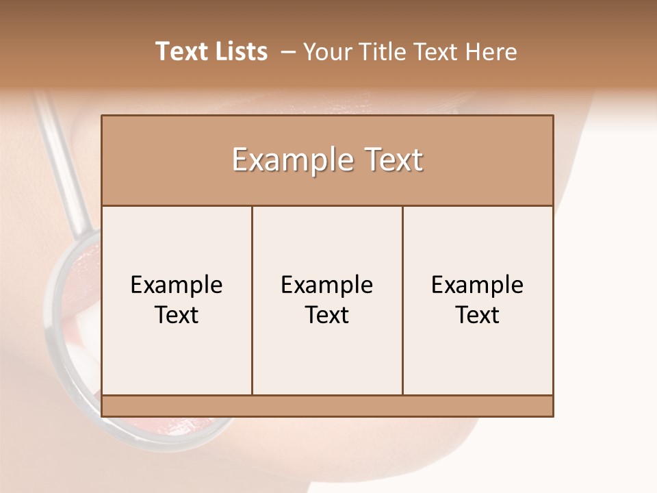 Girl Dental Care PowerPoint Template