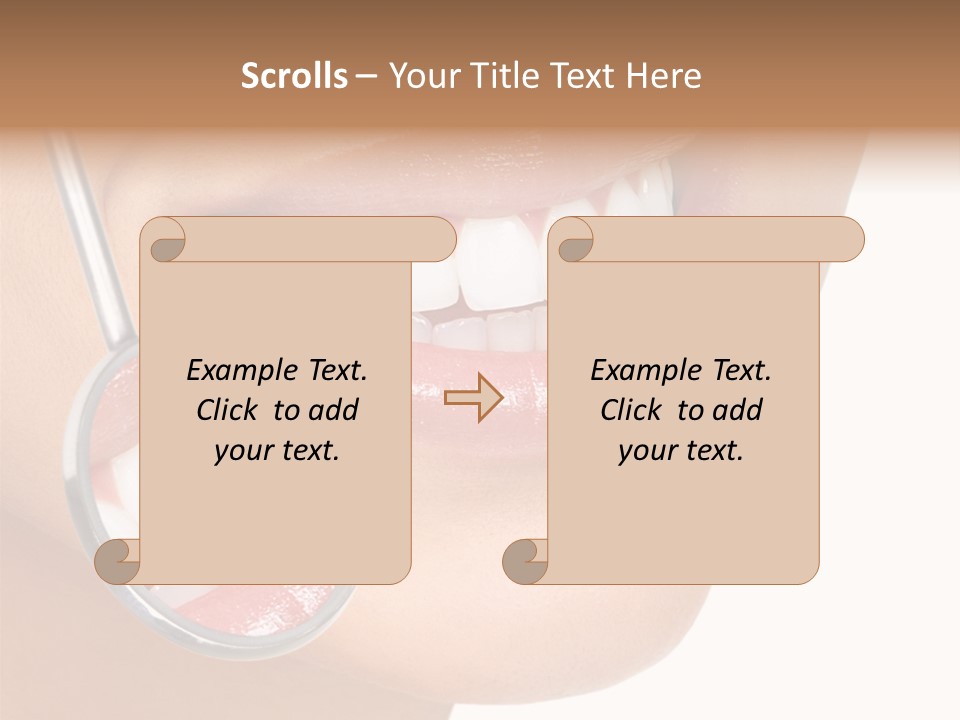 Girl Dental Care PowerPoint Template