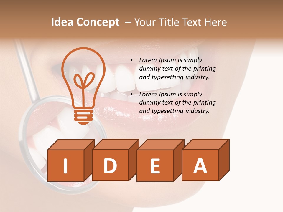 Girl Dental Care PowerPoint Template